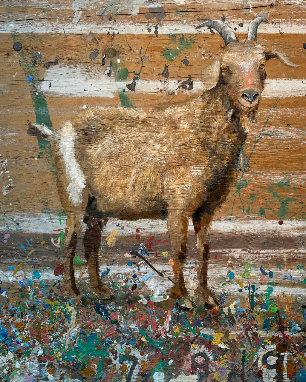 Goat - Original Painting by Peter Tigler