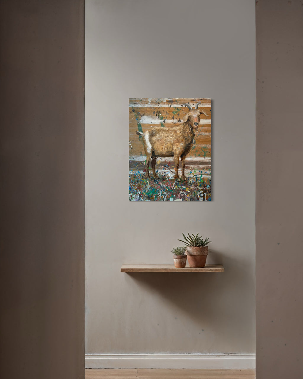 Goat - Original Painting by Peter Tigler