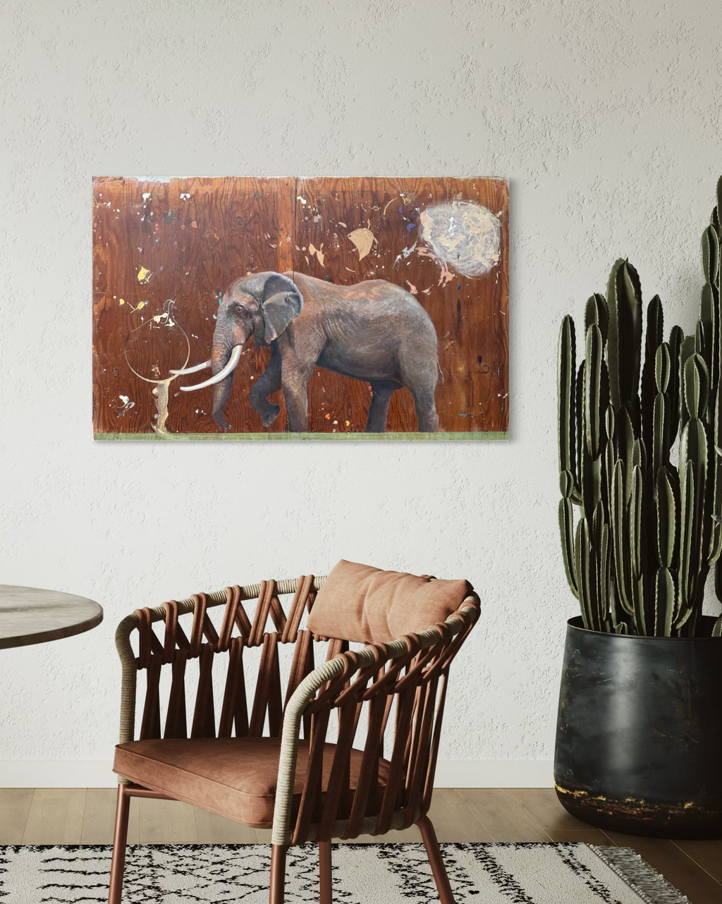 Elephant — Original Oil Painting by Peter Tigler