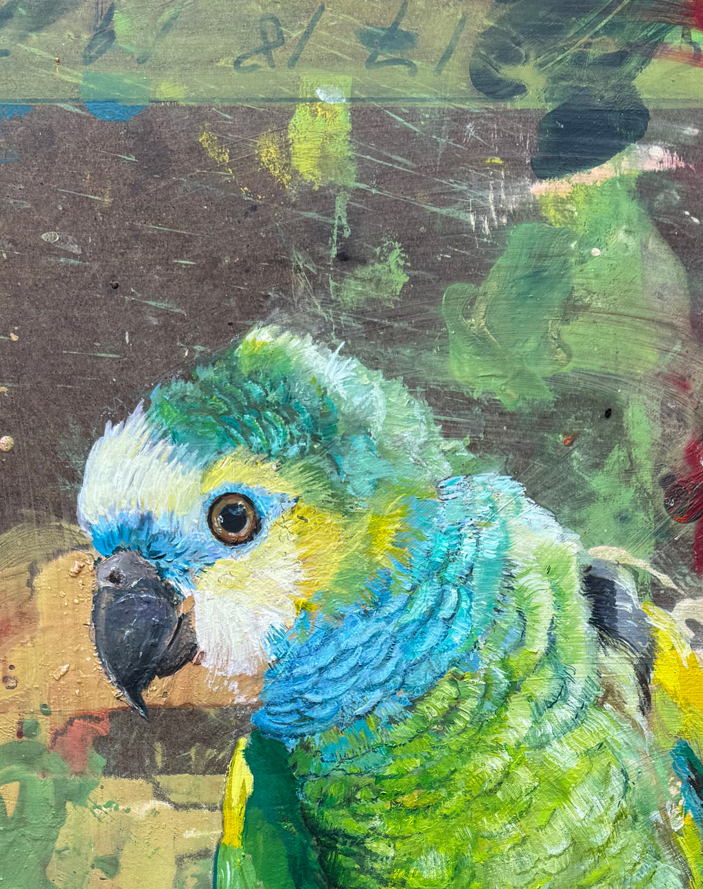 Parrot  — Original Painting by Peter Tigler