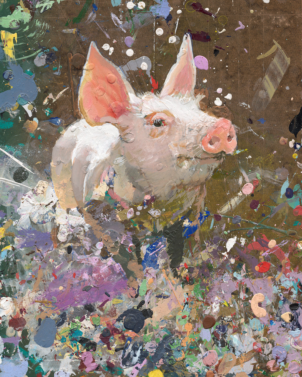 Pig - Original Painting by Peter Tigler