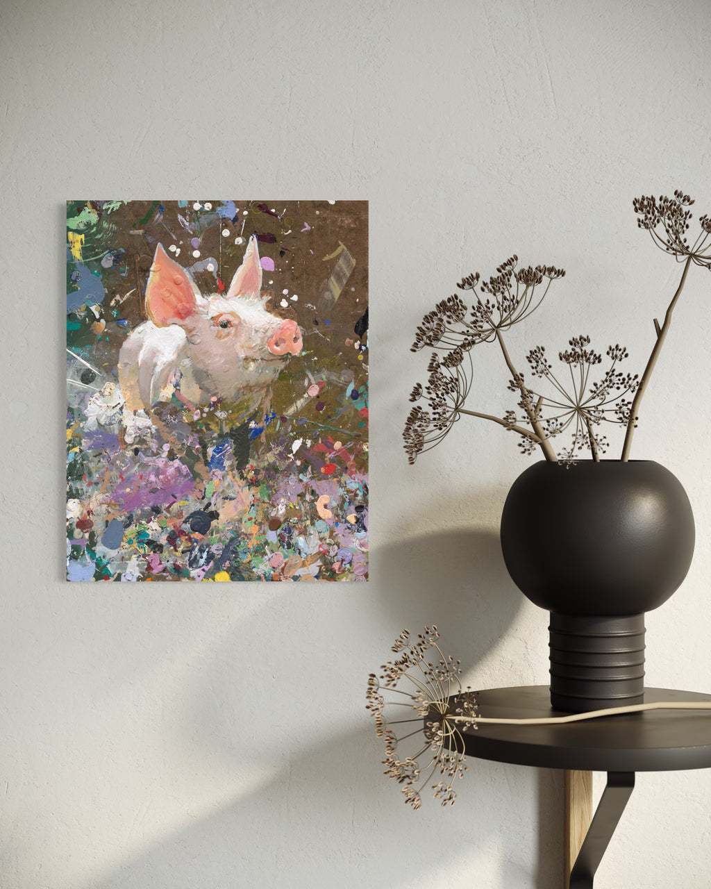 Pig - Original Painting by Peter Tigler