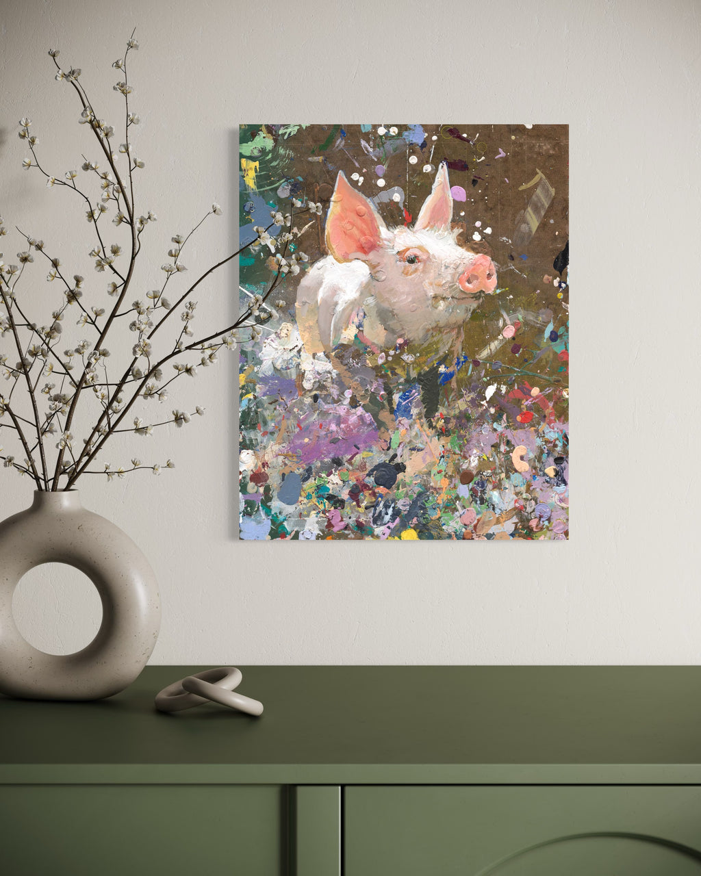 Pig - Original Painting by Peter Tigler