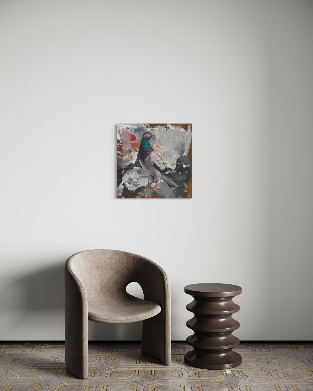 Pigeon - Original Painting by Peter Tigler