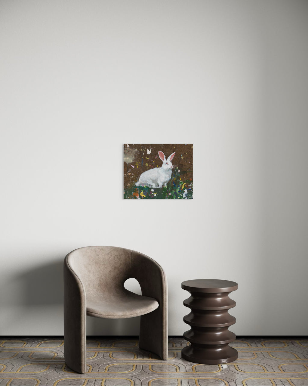 White Rabbit - Original Painting by Peter Tigler