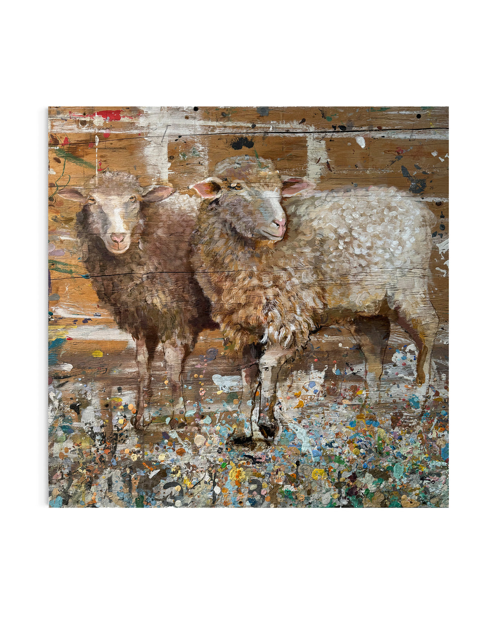Sheep - Original Painting by Peter Tigler