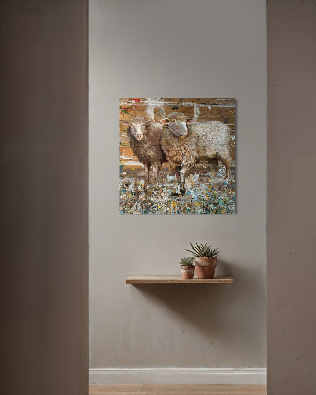 Sheep - Original Painting by Peter Tigler