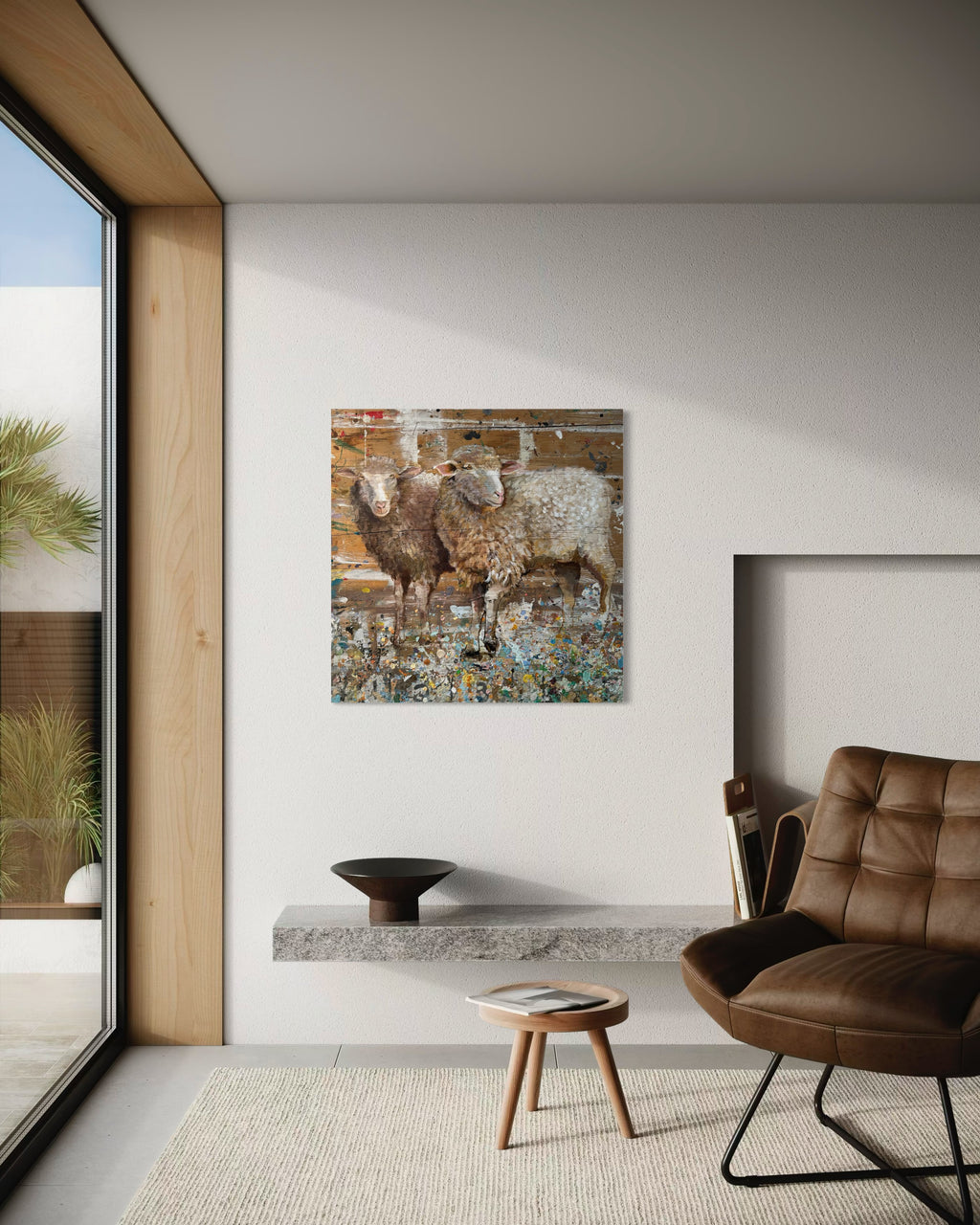 Sheep - Original Painting by Peter Tigler