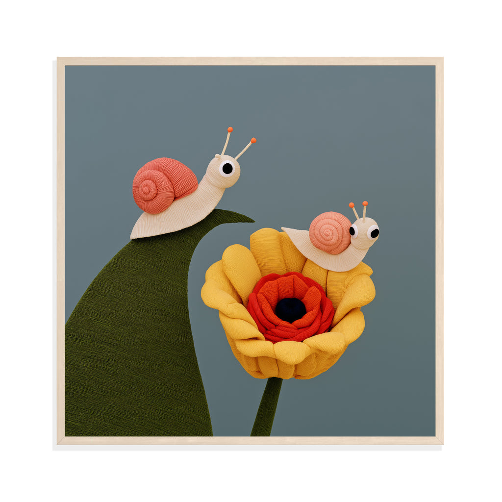 Snails on a Flower II