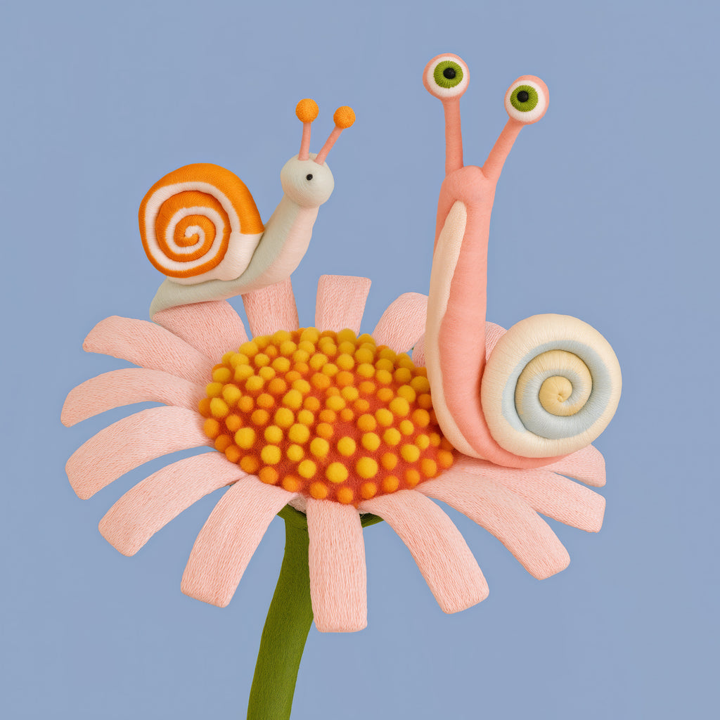 Snails on a Flower I