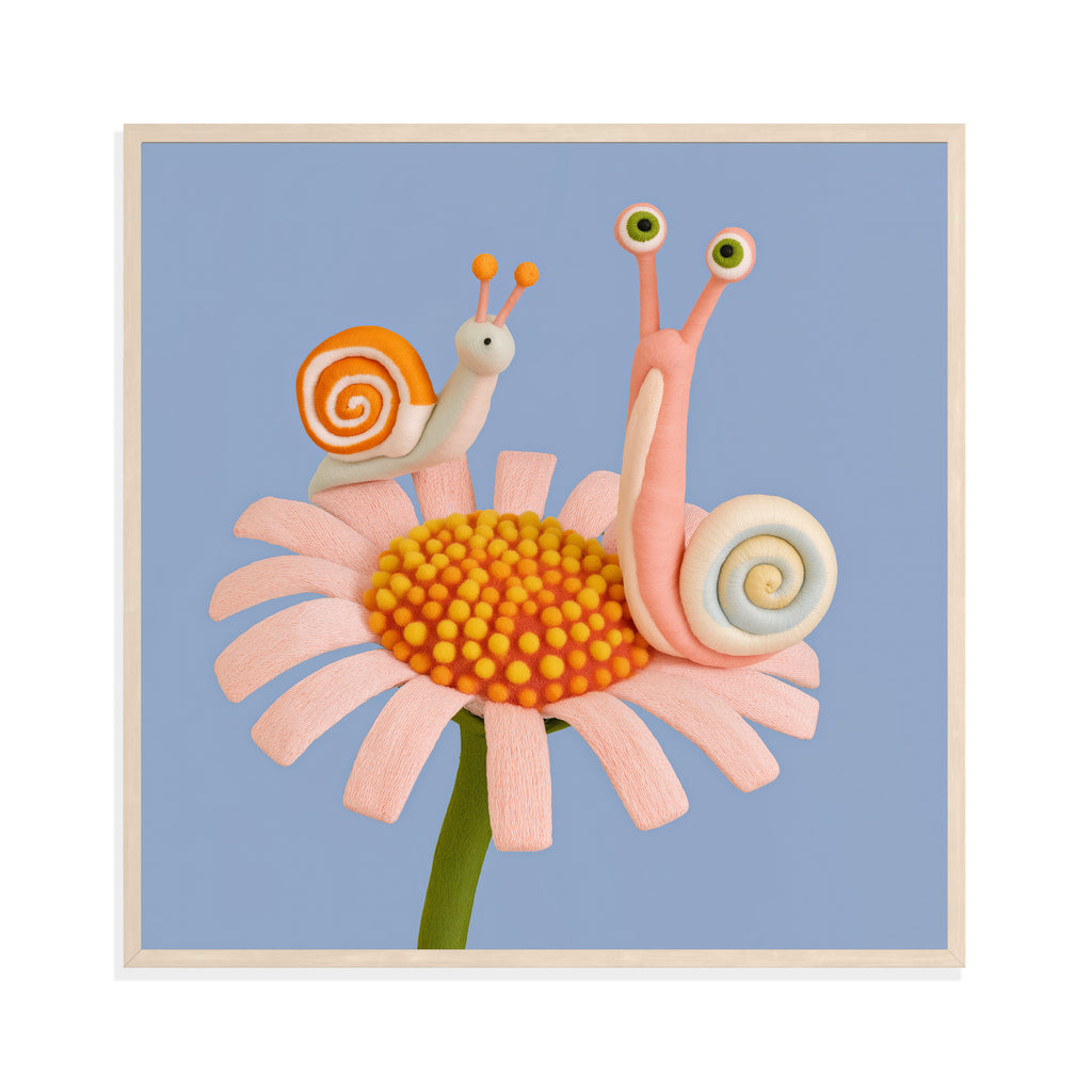 Snails on a Flower I