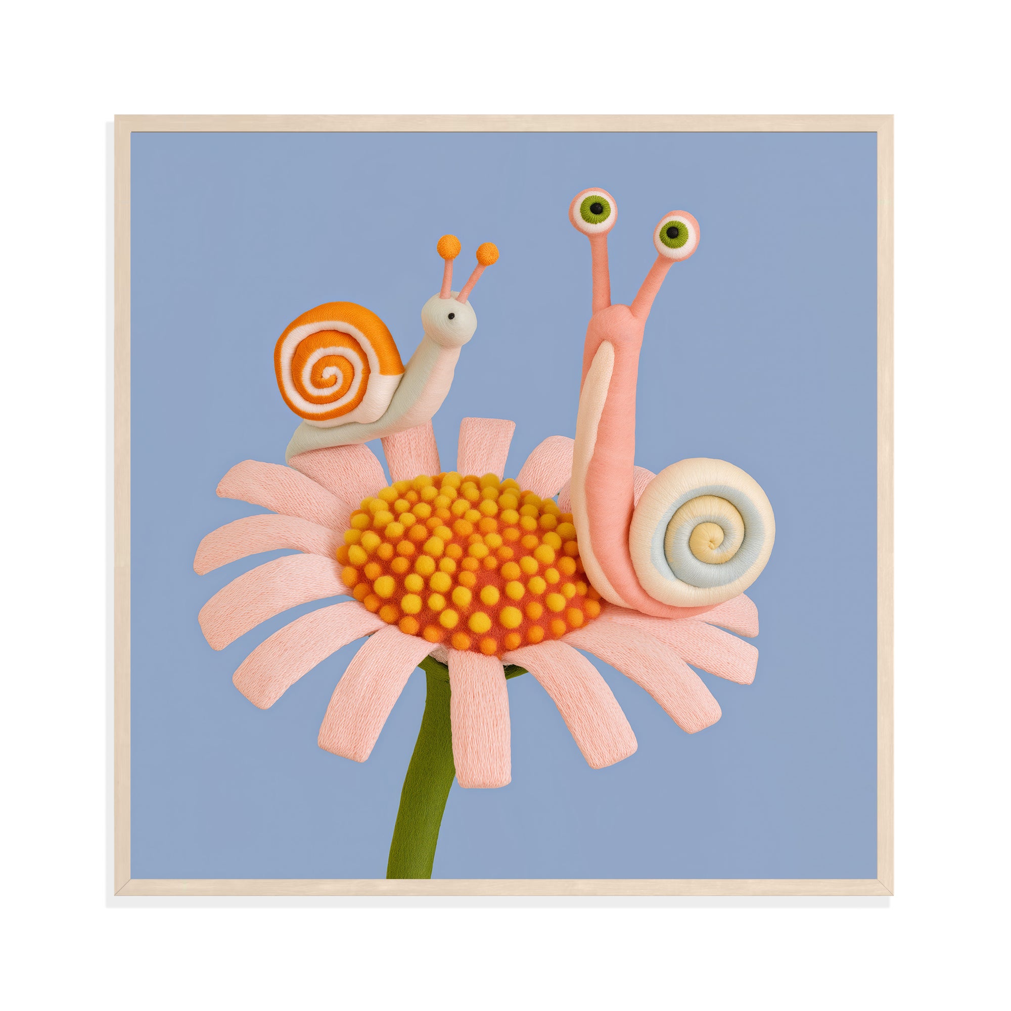 Snails on a Flower I